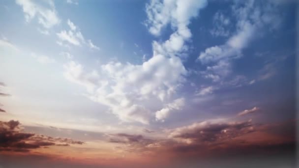 Blue Sky Time Lapse Sunshine Background — Stock Video
