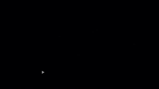 黑色背景上的动画三角图3色 — 图库视频影像