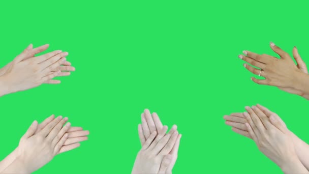 Animation Clap Sur Fond Vert — Video