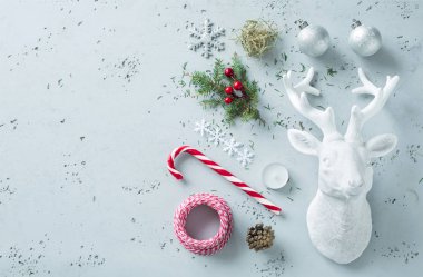 Noel süslemeleri Grey - kış duygudurum kurulu