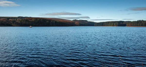 Panoramic Landscape Blue Reservoir — Stock Photo, Image