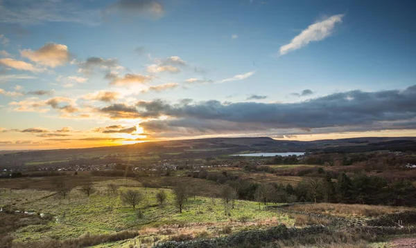 Evening Sky English Countryside Landscape — Stock Photo, Image