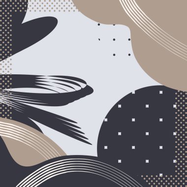 Soyut kare baskı. Fular için sevimli geometrik arkaplan