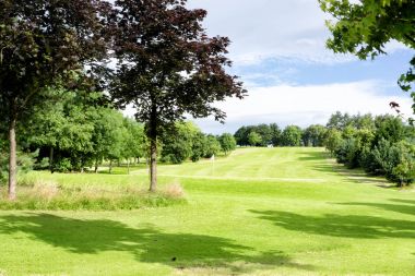 Glasgow, İskoçya, İngiltere'de Alexandra park alanında yeşil golf