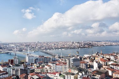 İstanbul ve Boğaz 'a yukarıdan bak