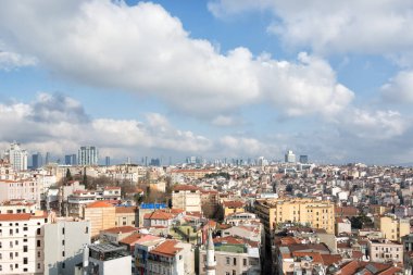 İstanbul şehrine yukarıdan bak