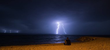 Şimşek fırtınası, Dalmaçya, Hırvatistan, Avrupa
