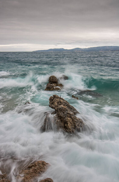 Strong wind, Central Dalmatia, Croatia