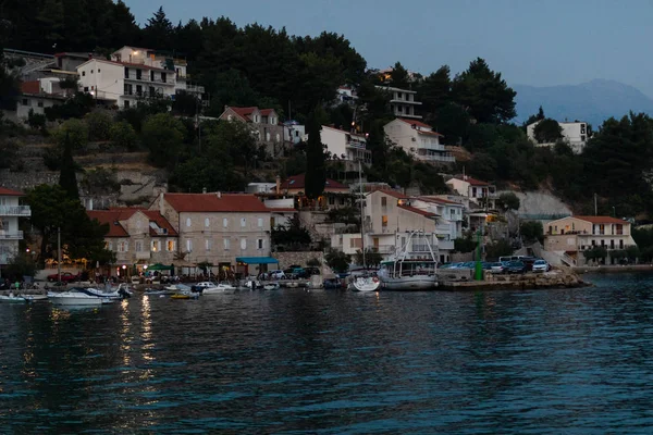 Прекрасный Закат Хорватии Далмация — стоковое фото