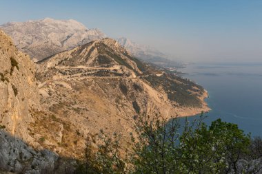 Dağın muhteşem manzarası, Dalmaçya, Hırvatistan