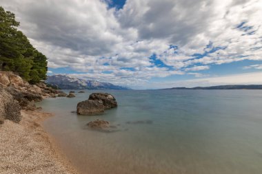 Sahilde harika bir bahar günü.