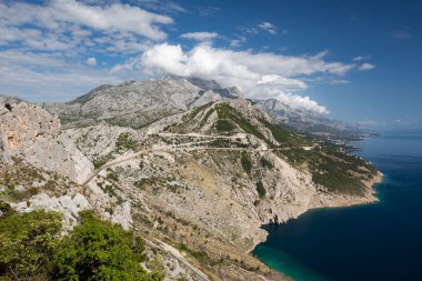 Dağın muhteşem manzarası, Dalmaçya, Hırvatistan