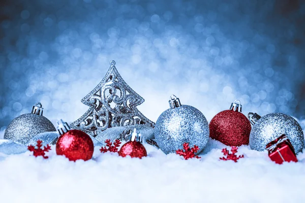 Decoración del árbol de abeto de Navidad — Foto de Stock