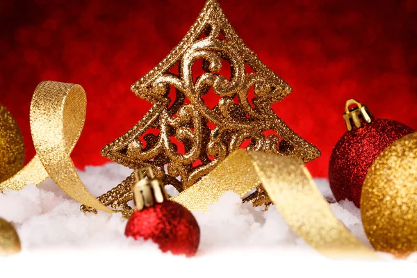 Vánoční jedle strom dekorace — Stock fotografie