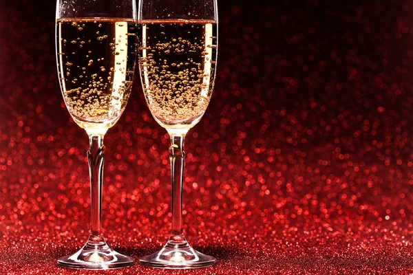 Pair glass of champagne — Stock Photo, Image