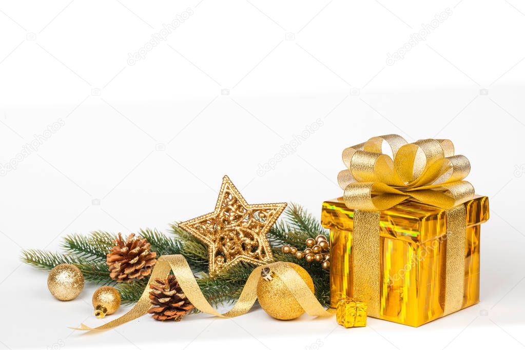 Christmas Gift isolated on white