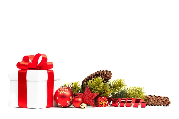 Karácsonyi ajándék dekoráció — Stock Fotó