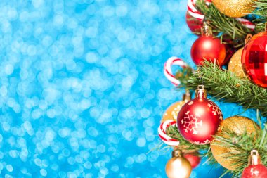 Mavi Noel arkaplanı
