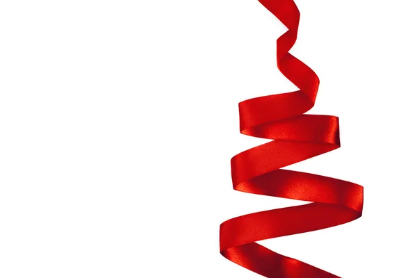 Christmas tree made from ribbon — Stock Photo, Image