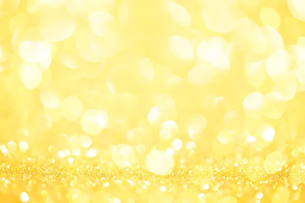 Guld glittrande julbelysning — Stockfoto