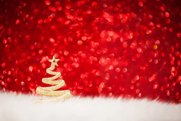 Christmas Tree - Golden Glitter sparkling — Stock Photo, Image