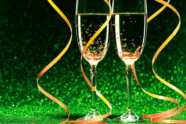 Pair glass of champagne — Stock Photo, Image