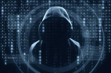 Veri güvenliği konseptinde genç bir hacker