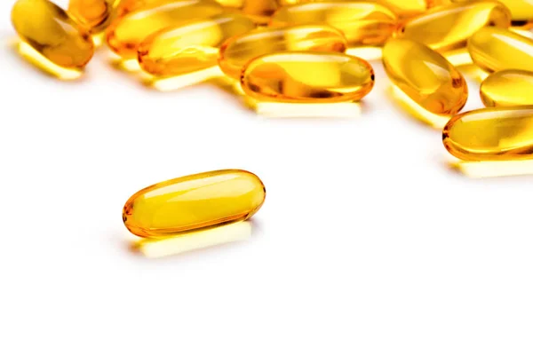 Omega 3 gel capsules — Stock Photo, Image