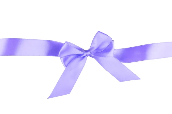 Beautiful blue bow isolated on white background — Stock Photo, Image