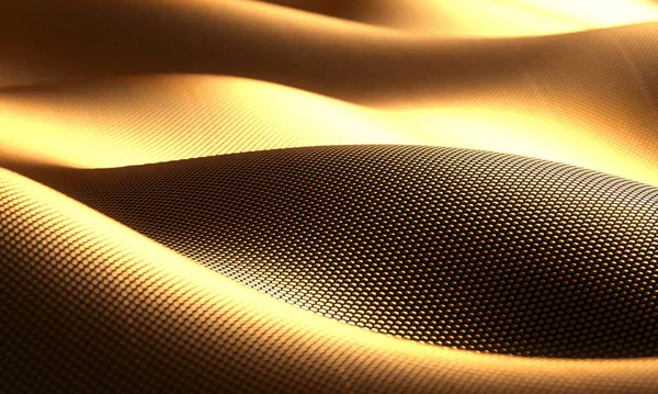 Абстрактний фон із золотого матеріалу, 3d рендеринга — стокове фото