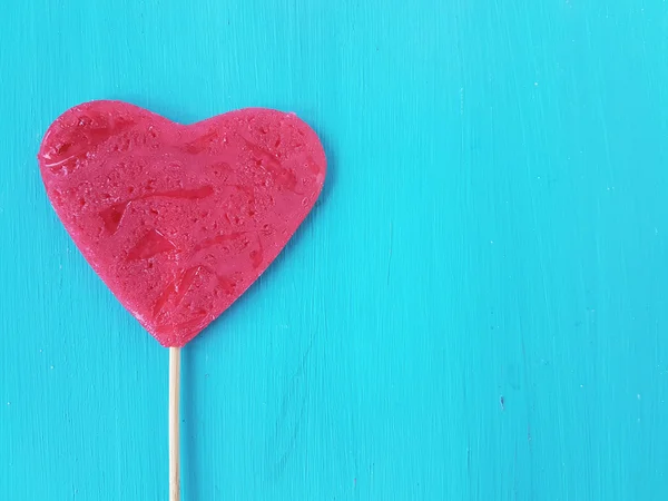 Hjärta form lollipop — Stockfoto