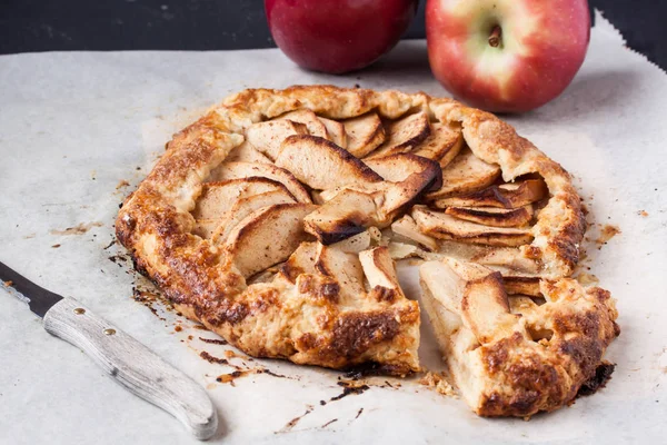 Hausgemachte Apfelgalette — Stockfoto