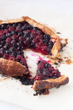 Berry Galette'ye parşömen kağıt üzerinde