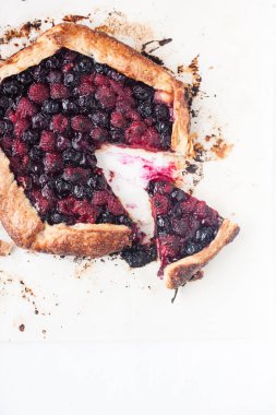 Berry Galette'ye parşömen kağıt üzerinde