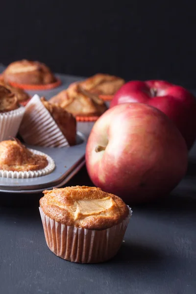 Muffin alla mela tatsty — Foto Stock