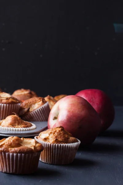 Muffin alla mela tatsty — Foto Stock