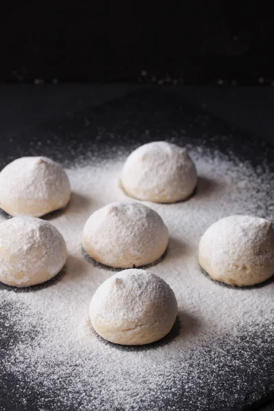 Galletas con azúcar en polvo —  Fotos de Stock