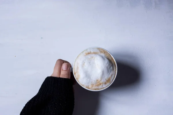 A cup of coffee , latte — Stock Photo, Image