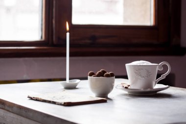 een kopje koffie latte