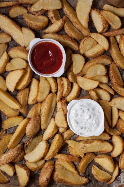 Baked potatoes finger — Stock Photo, Image