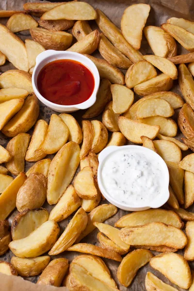 Baked potatoes finger — Stock Photo, Image