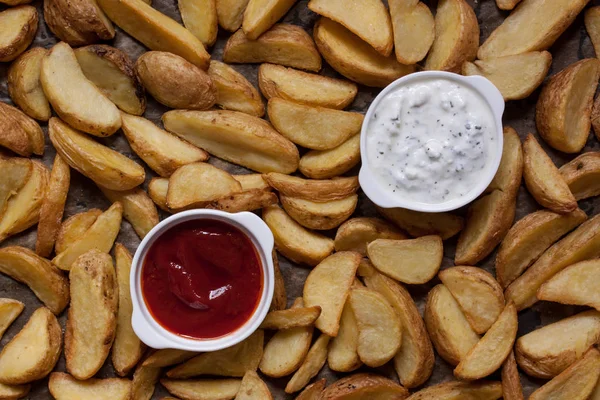 Baked potatoes finger — Stock Photo, Image