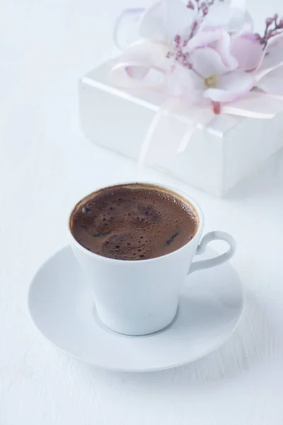 土耳其咖啡与老式的概念 — 图库照片