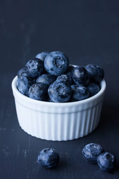 Blueberry on a black background — Stock Photo, Image