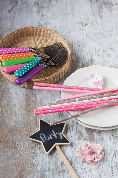 Elementi di preparazione della festa — Foto Stock