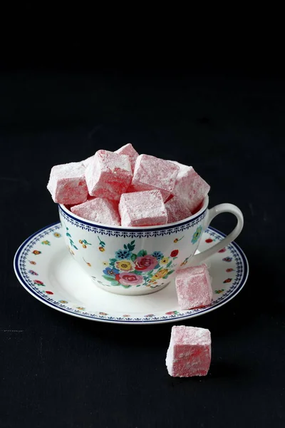 Turkish Delight Rose Flavoured Lokum — Stock Photo, Image