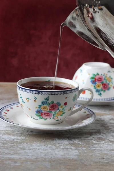 Una Taza Una Mesa — Foto de Stock