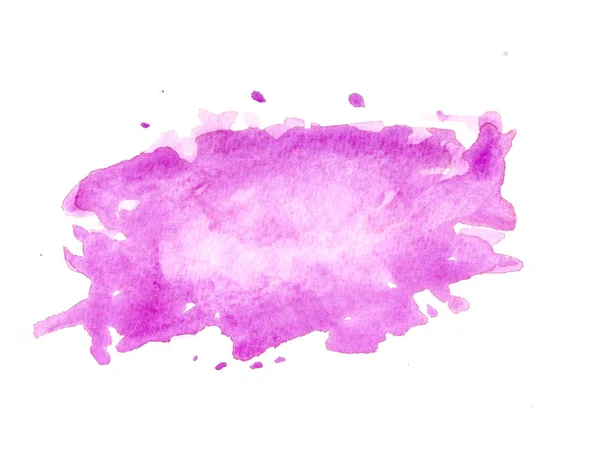 Aquarela Mão Desenhado Etiqueta Rosa — Fotografia de Stock