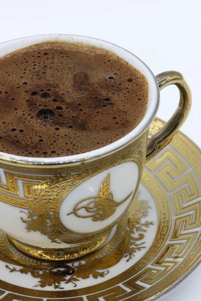 Kopi Turki Dengan Latar Belakang Putih — Stok Foto