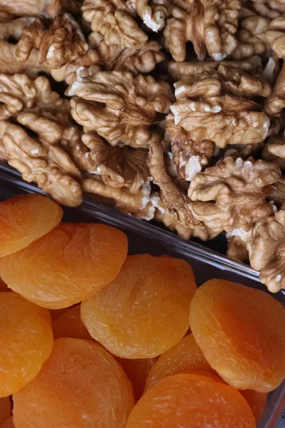 Dried Apricot Walnut — Stock Photo, Image